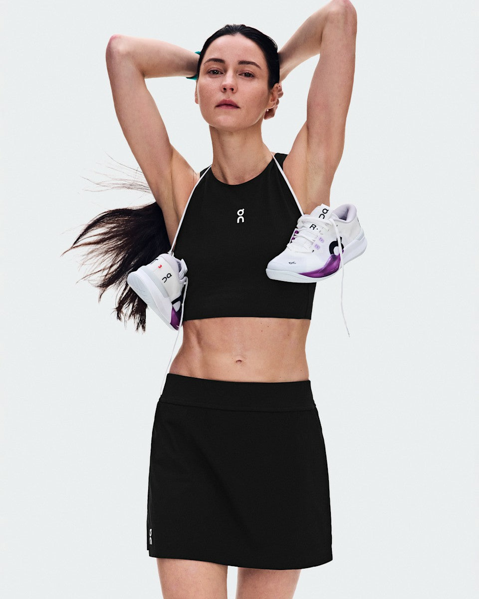 On United States Latest / Women's Court Skirt Split - Black