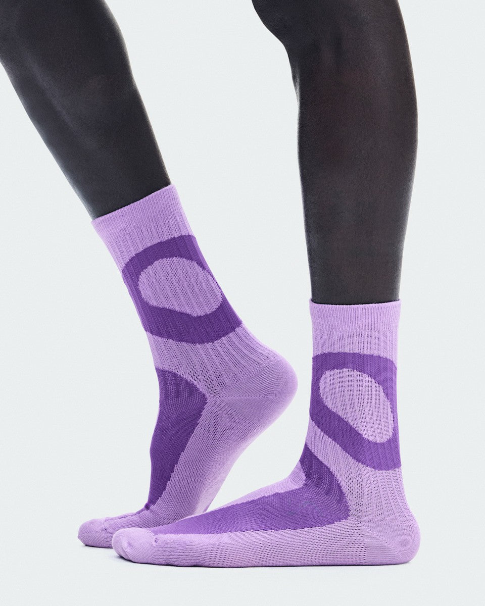 On United States Hot Sale / Liquid Logo Sock High 2P - Aconite/Endive