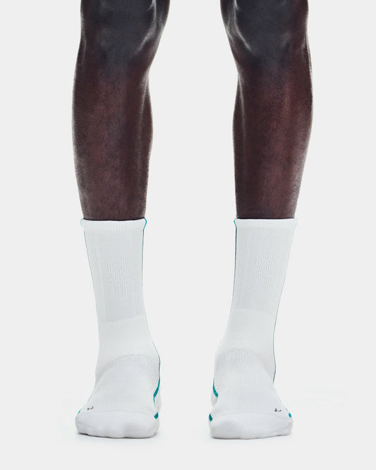 On United States Essential / Court Sock High - White/Neem