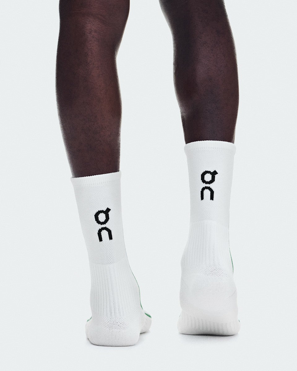 On United States Essential / Court Sock High - White/Neem