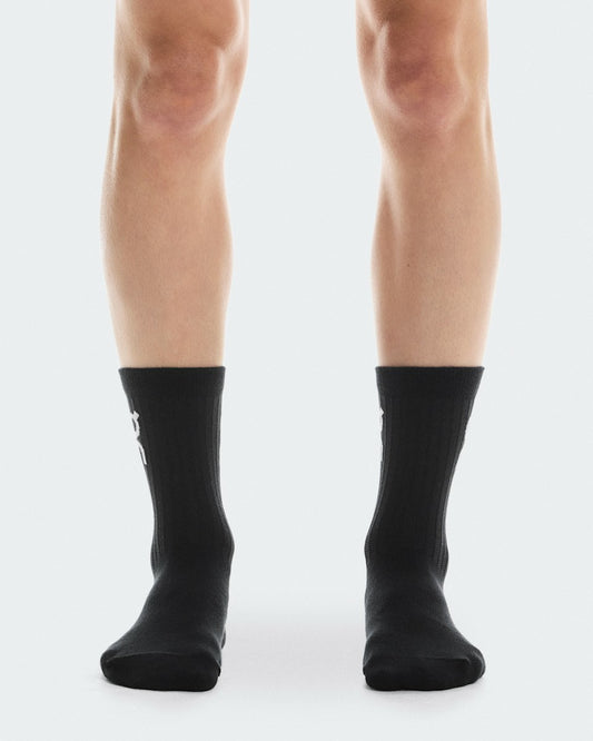 On United States Hot Sale / Logo Sock High 3P - Black