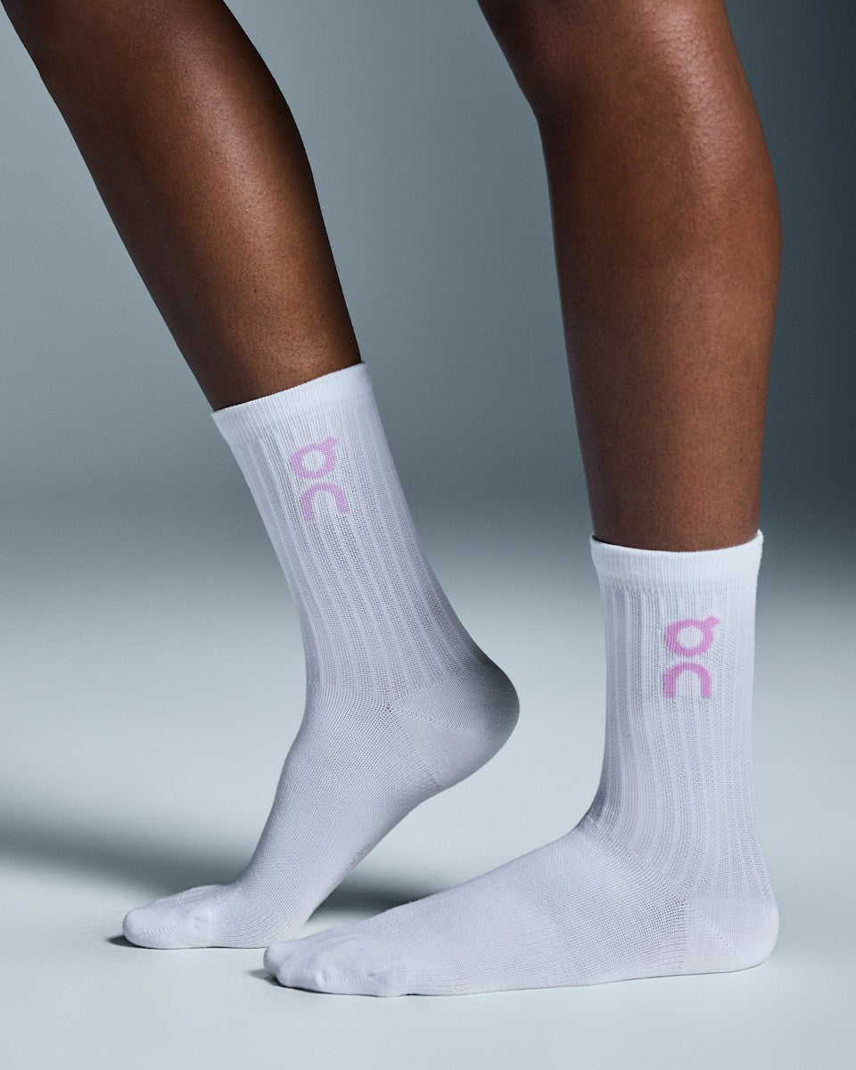 On United States New / Logo Sock High 3P - Mauve/Raspberry