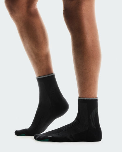 On United States Sale / Elite Run Sock Mid - Black