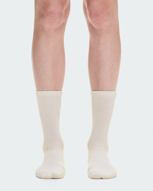 On United States Trending / Courtside Sock High 2P - Ivory/Midnight