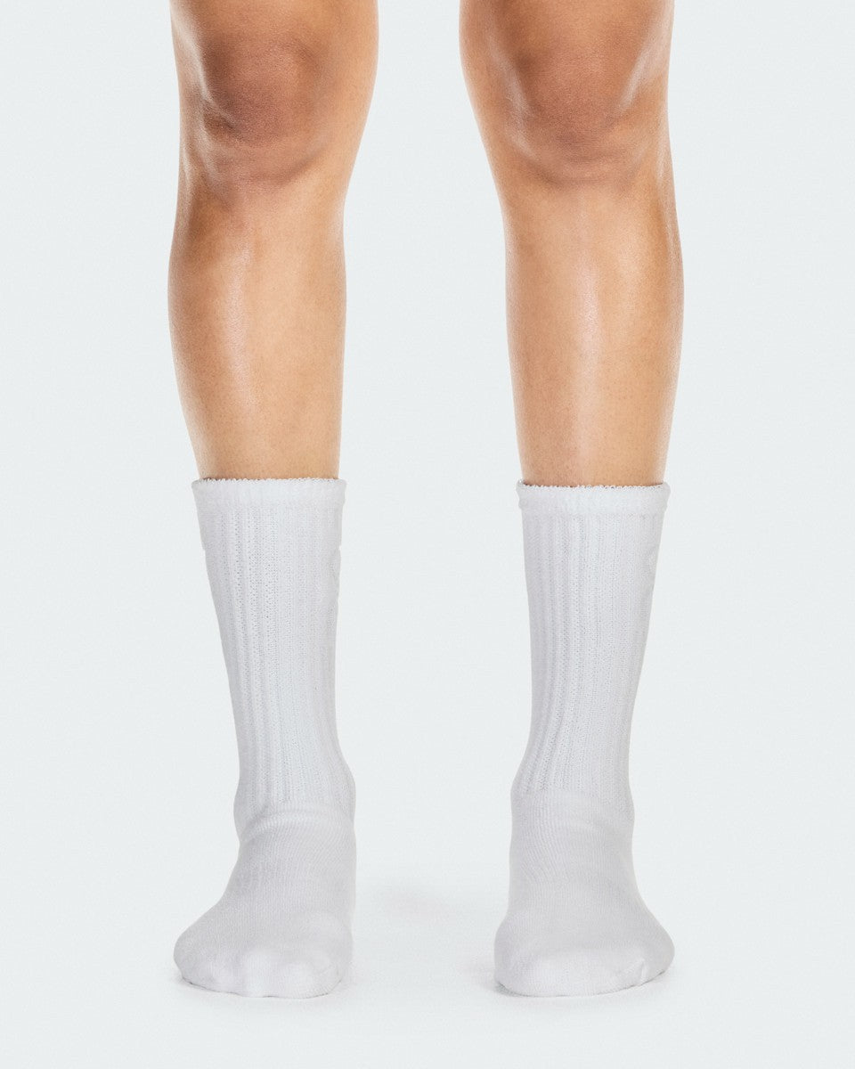 On United States Trusted / Terry Sock High - White