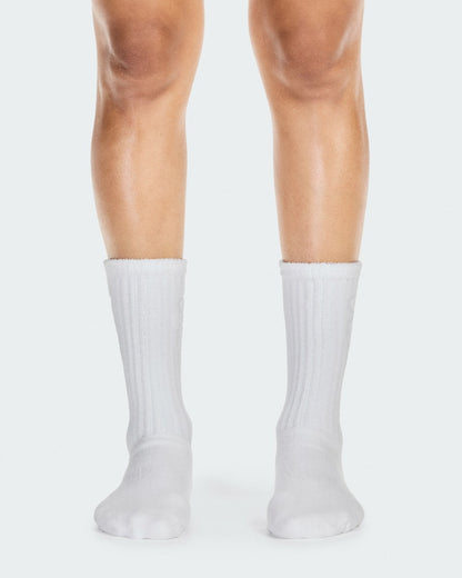 On United States Trusted / Terry Sock High - White