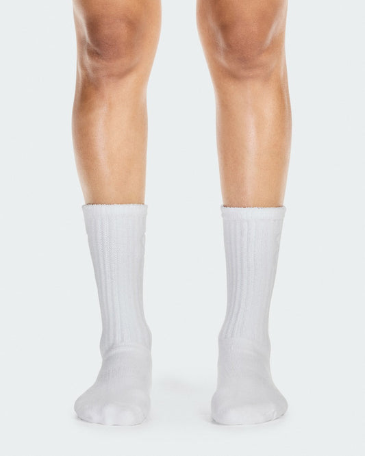 On United States Trusted / Terry Sock High - White