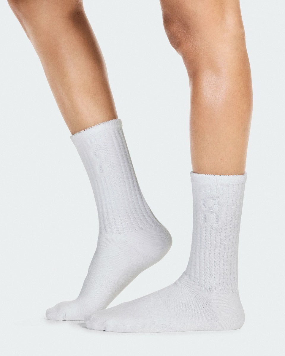 On United States Trusted / Terry Sock High - White