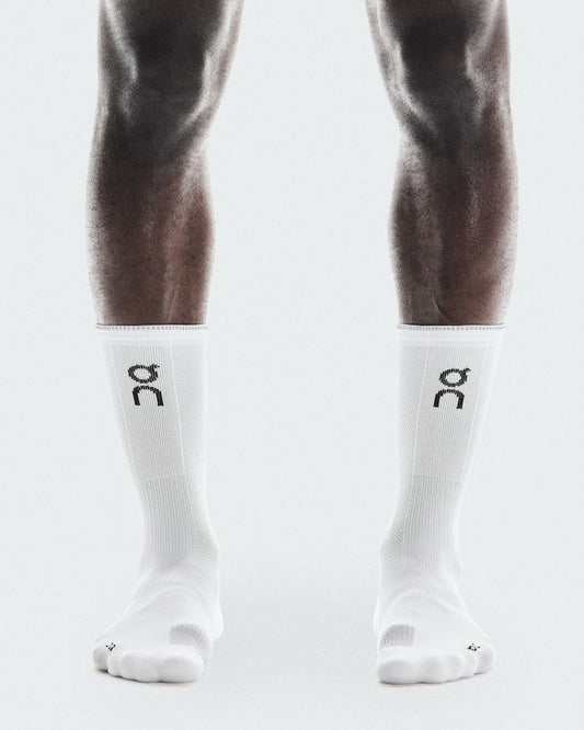 On United States Signature / Performance Run Sock High - White/Glacier