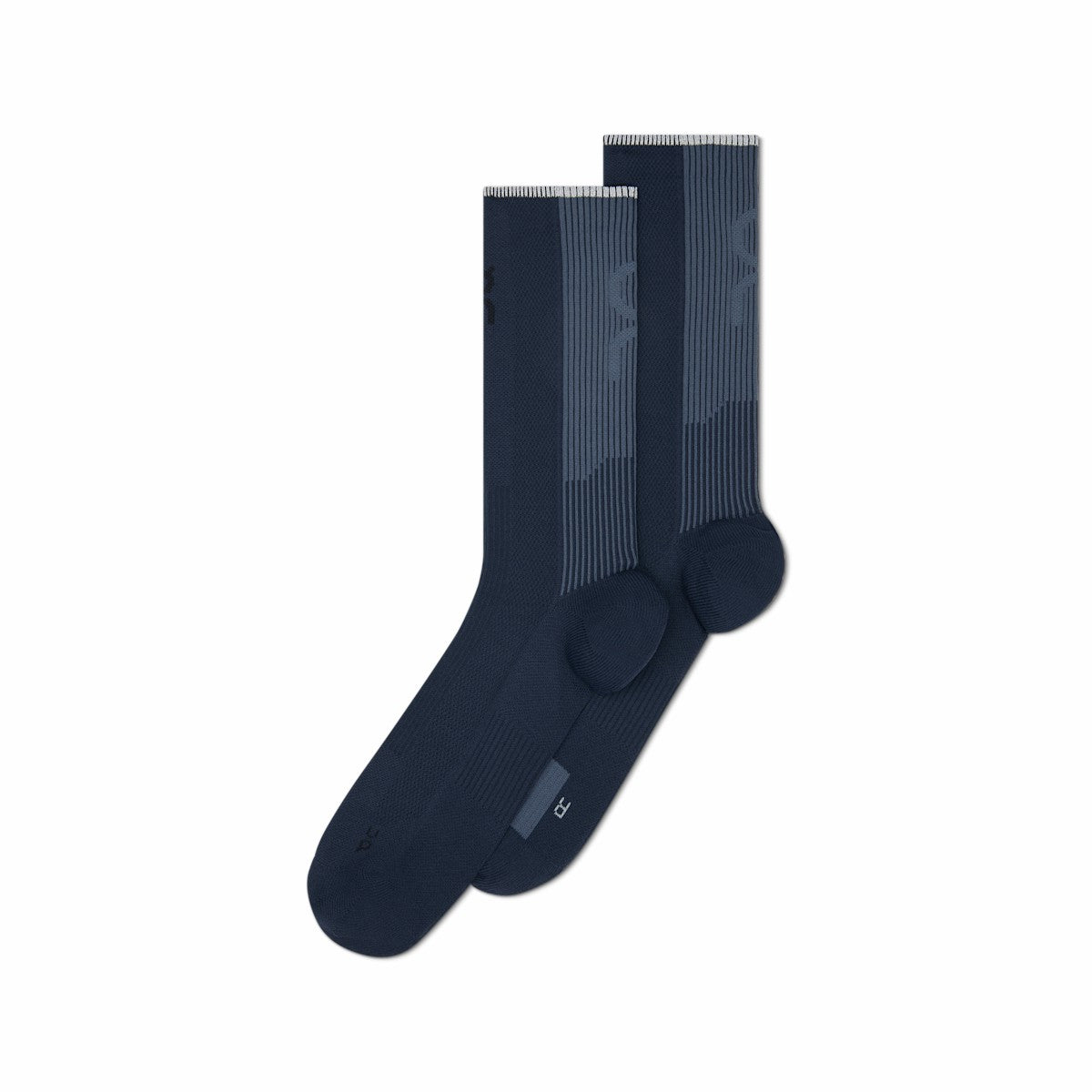 On United States Premium / Performance Run Sock High - Navy/Navy