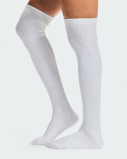 On United States Deals / Terry Sock Knee High - White