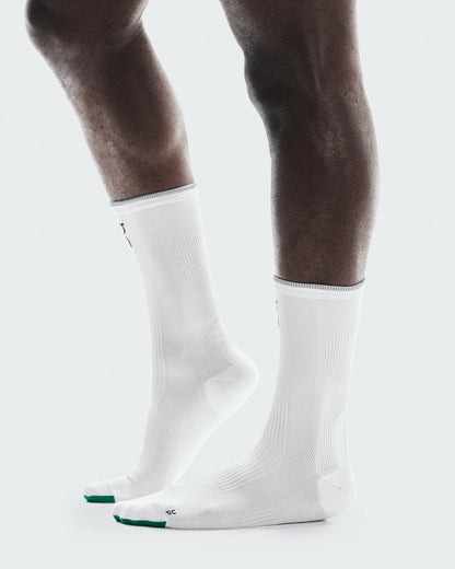 On United States Premium / Elite Run Sock High - White/Ivory