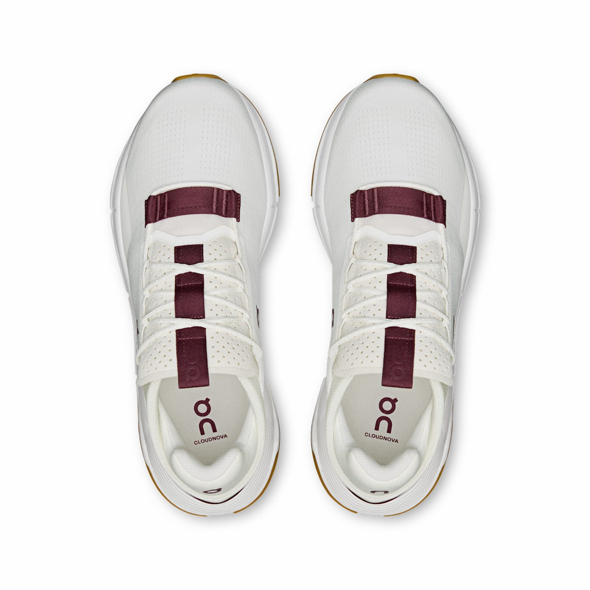 On United States Smart Buy / Men's Cloudnova 2 - Ivory/Maroon