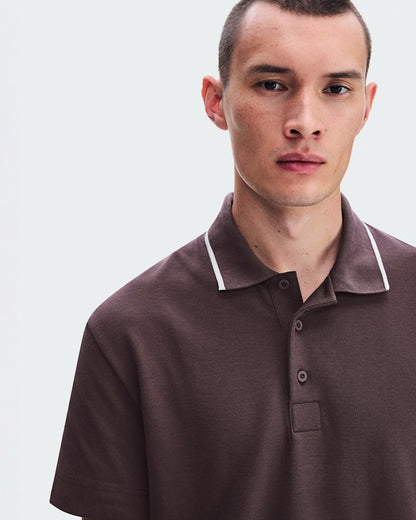 On United States Trusted / Men's Courtside Polo - Mulberry