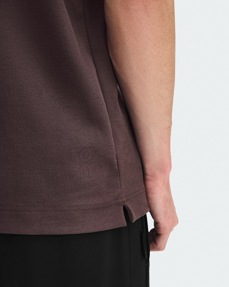 On United States Trusted / Men's Courtside Polo - Mulberry