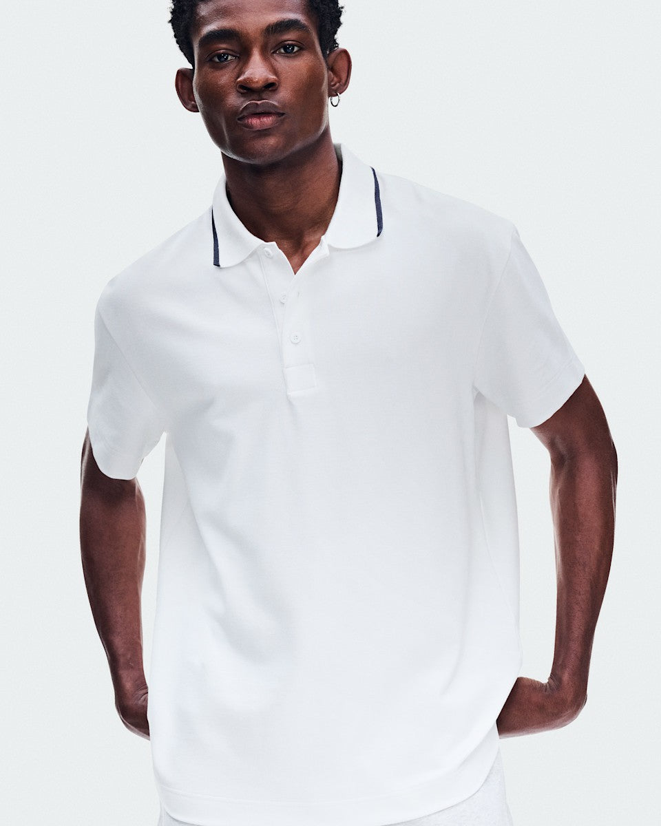 On United States Best Price / Men's Courtside Polo - All White