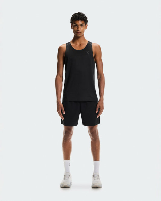 On United States Latest / Men's Performance Tank - Black/Eclipse