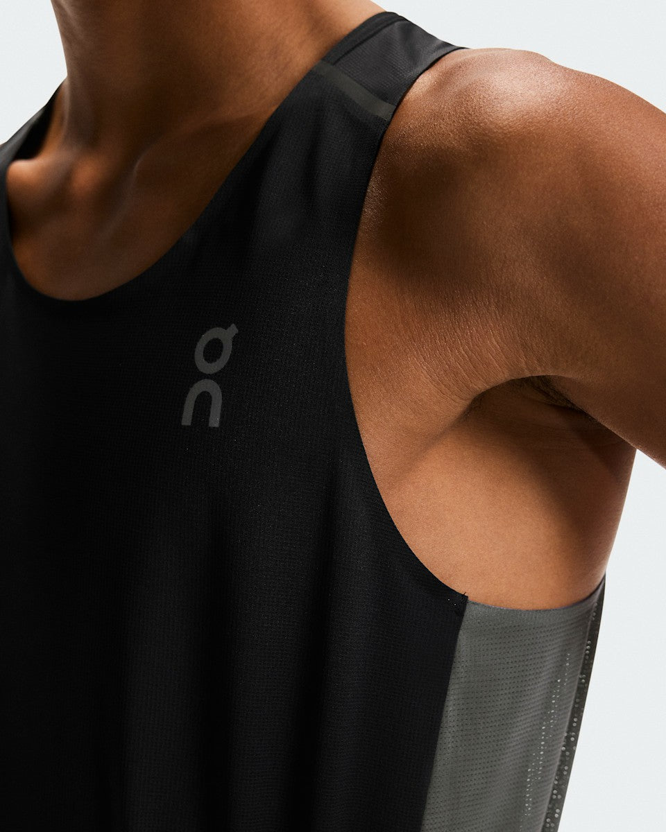 On United States Latest / Men's Performance Tank - Black/Eclipse