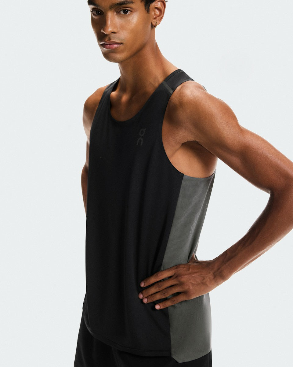 On United States Latest / Men's Performance Tank - Black/Eclipse
