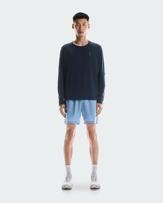 On United States Popular / Men's Performance Long-T - Navy/Black