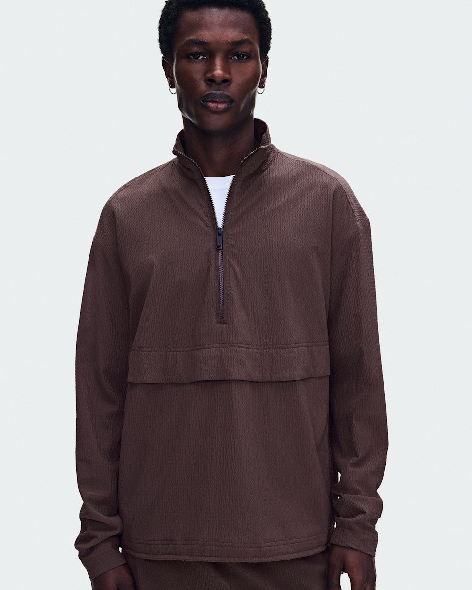 On United States Special Offer / Men's Courtside 1/2 Zip Eaze - Mulberry
