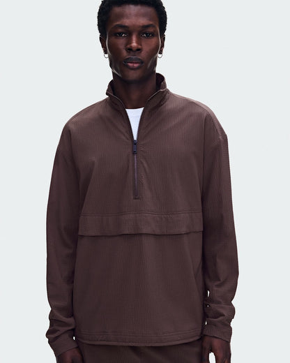 On United States Special Offer / Men's Courtside 1/2 Zip Eaze - Mulberry