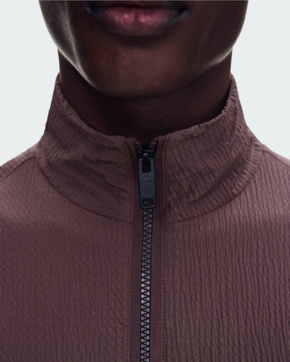 On United States Special Offer / Men's Courtside 1/2 Zip Eaze - Mulberry