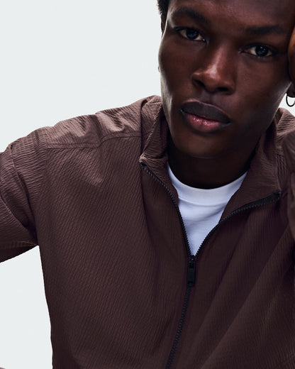 On United States Special Offer / Men's Courtside 1/2 Zip Eaze - Mulberry