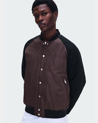 On United States Premium / Men's Courtside Bomber - Mulberry/Black