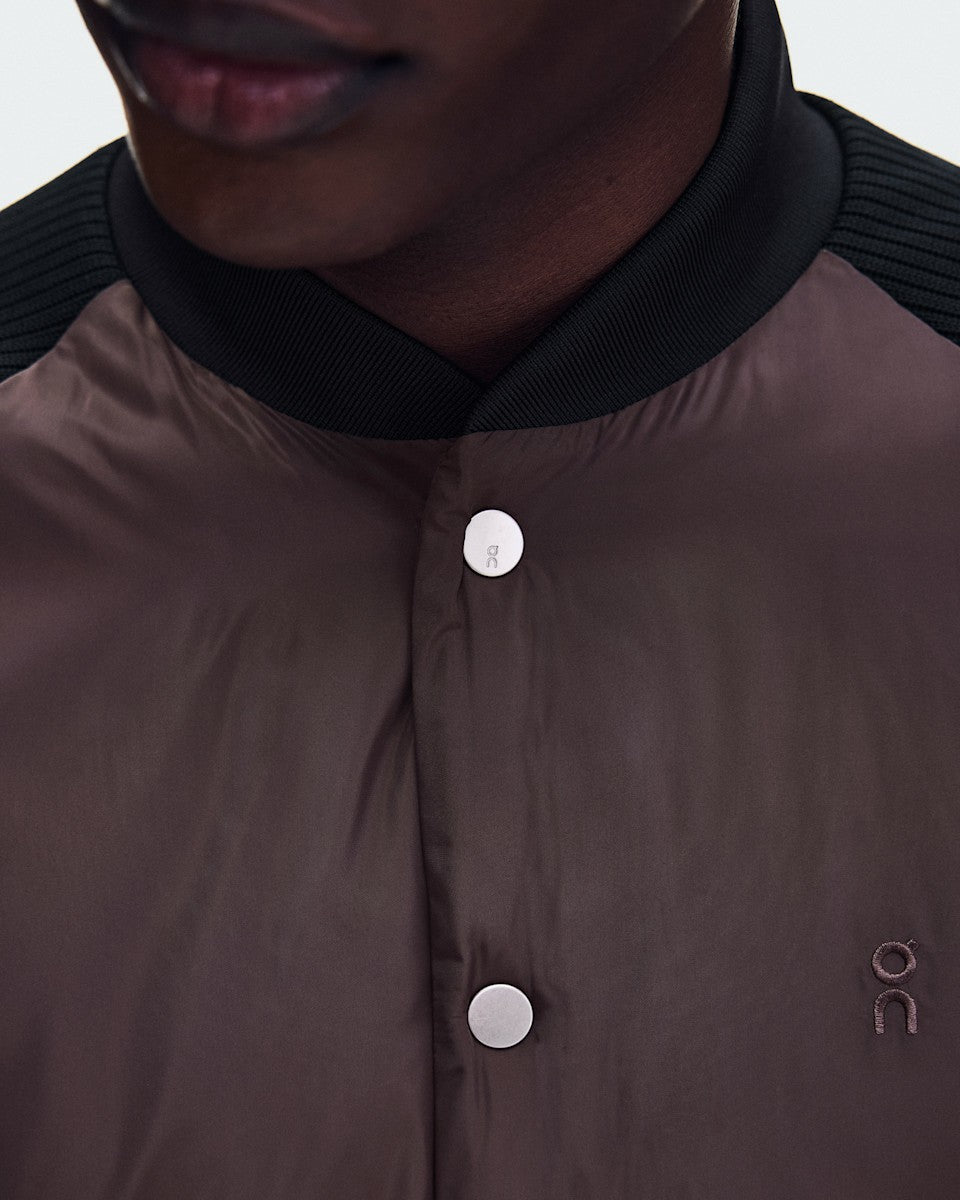 On United States Premium / Men's Courtside Bomber - Mulberry/Black