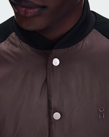 On United States Premium / Men's Courtside Bomber - Mulberry/Black