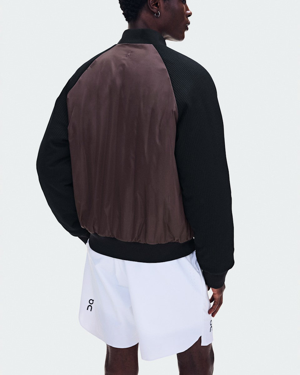 On United States Premium / Men's Courtside Bomber - Mulberry/Black