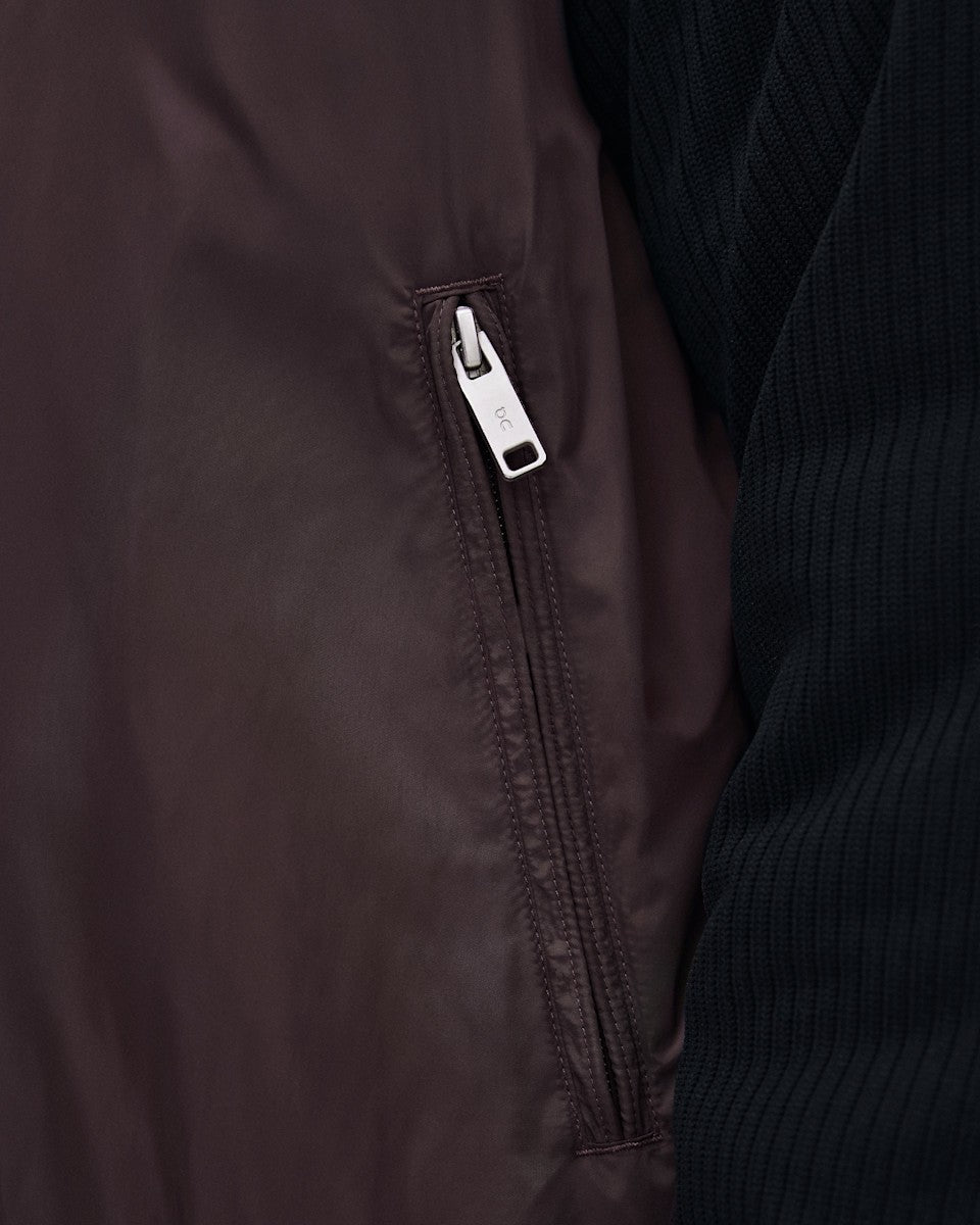 On United States Premium / Men's Courtside Bomber - Mulberry/Black