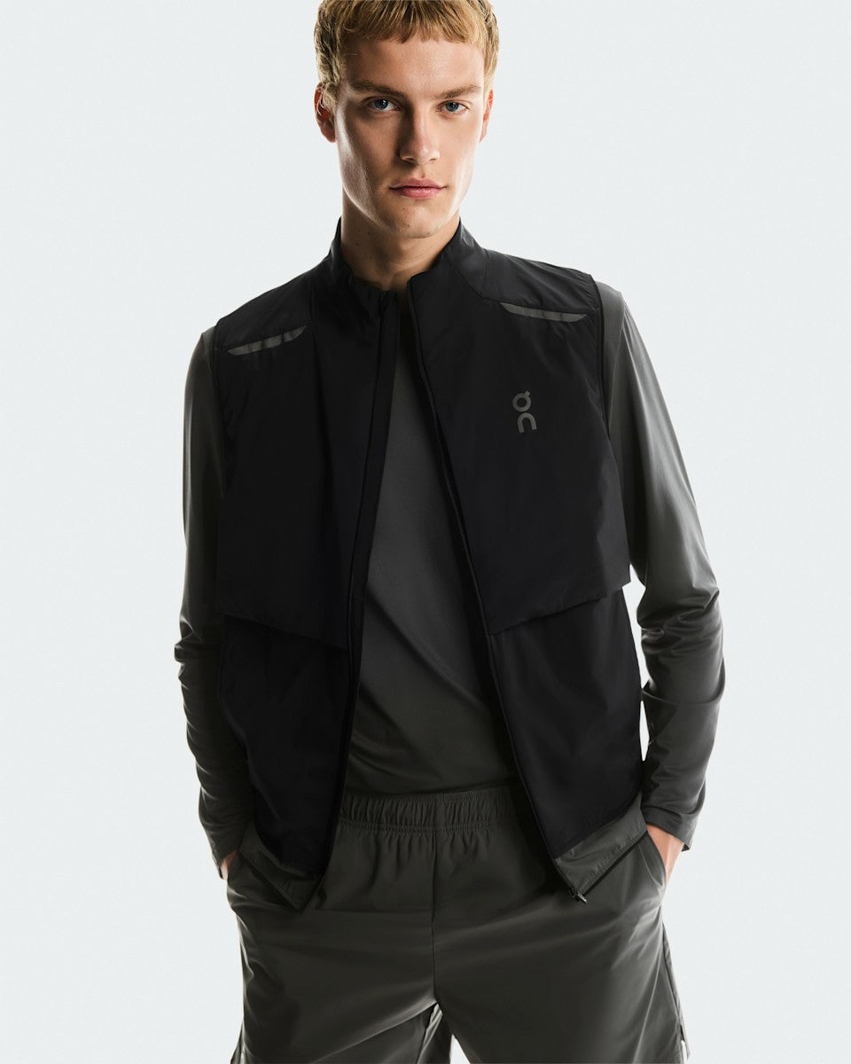 On United States Sale / Men's Weather Vest - Black/Eclipse