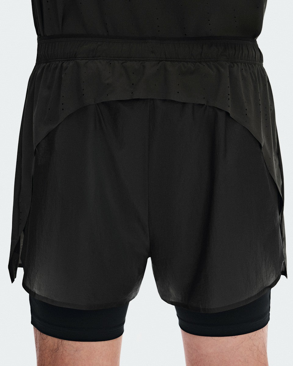On United States Exclusive / Men's Zero 2-in-1 Shorts PAF - Molasses/Black