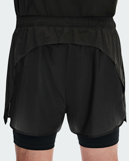 On United States Exclusive / Men's Zero 2-in-1 Shorts PAF - Molasses/Black