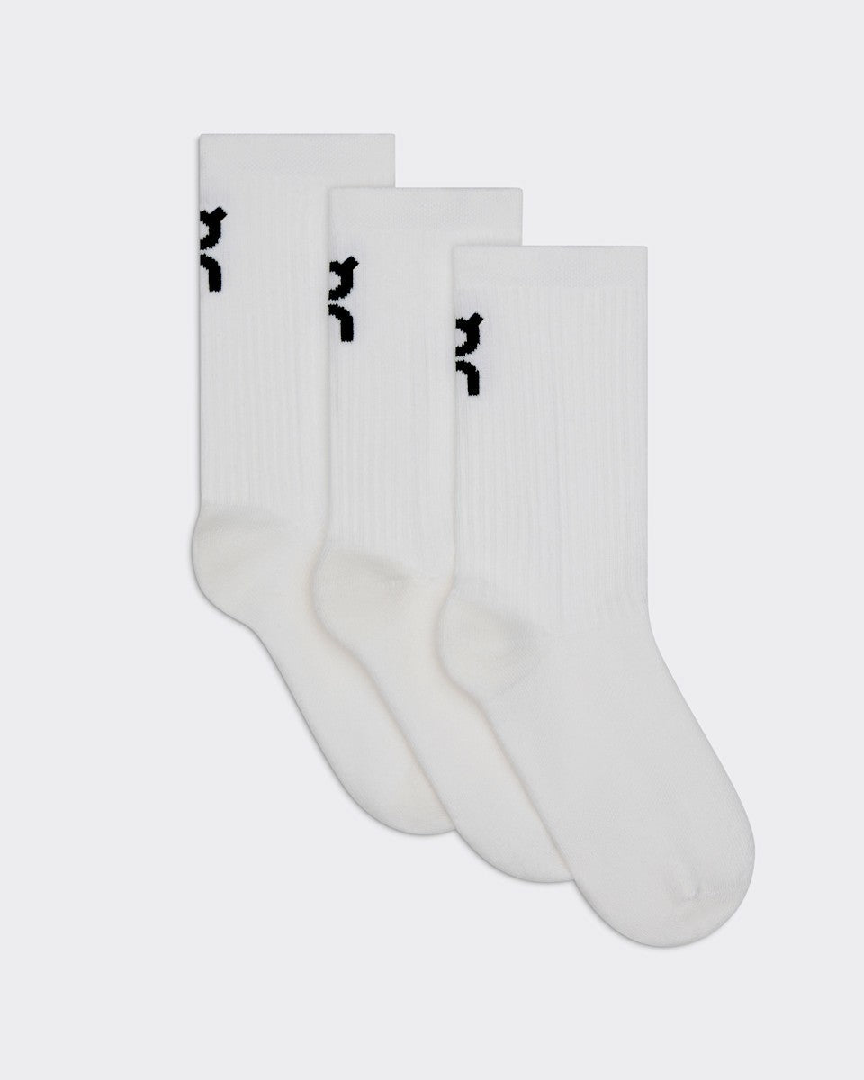 On United States Signature / Logo Sock High 3P Kids for Kids - White