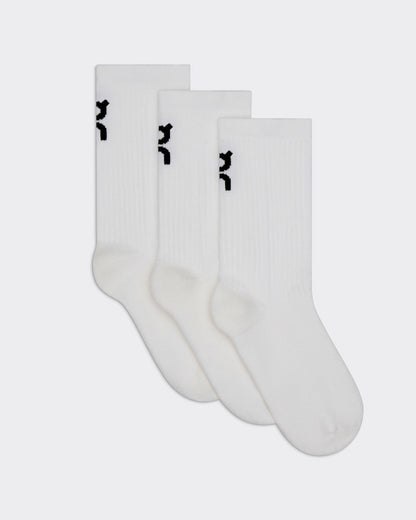 On United States Signature / Logo Sock High 3P Kids for Kids - White